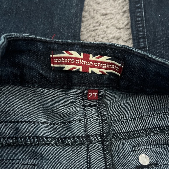 Low waisted baggy/wide leg flare jeans - Picture 6 of 8